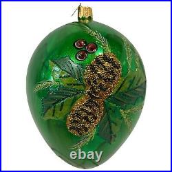MacKenzie-Childs NEW 5-in Evergreen Pinecone Christmas Ornament, NIB