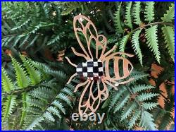 MacKenzie-Childs Potted Medium Artificial Fern With Bee New No Box