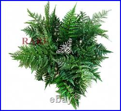 MacKenzie-Childs Potted Medium Artificial Fern With Bee New No Box