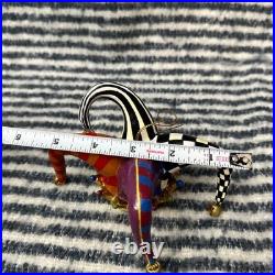 MacKenzie-Childs Rare Jester's Hat Hanging Ornament Discontinued Mardi Gras
