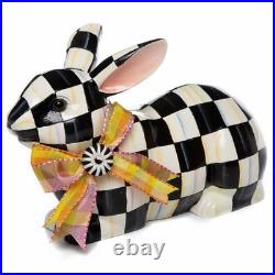 MacKenzie Childs Resting Bunny Courtly Check NO BOX