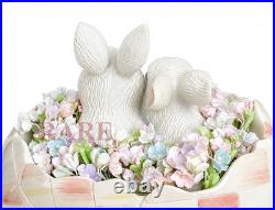 MacKenzie-Childs Rosy Check Peekaboo Egg Bunny Flowers New No Box MacKenzie-Childs Rosy Check Peekaboo Egg Bunny Flowers New No Box