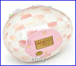 MacKenzie-Childs Rosy Check Peekaboo Egg Bunny Flowers New No Box MacKenzie-Childs Rosy Check Peekaboo Egg Bunny Flowers New No Box