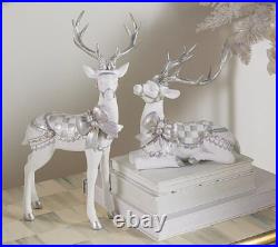 MacKenzie- Childs Set of 2 Crystal Palace Reindeer Deer New Other Shelf Pull