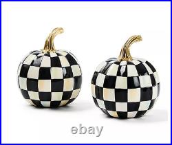 MacKenzie- Childs Set of 2 Mini Pumpkins-Courtly