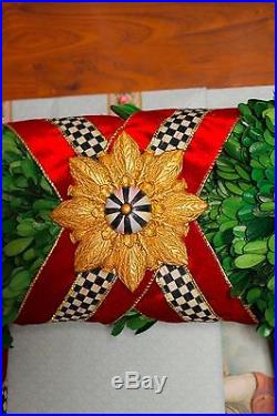 MacKenzie Childs Squared Wreath Xmas 20 3/8 X 20 3/8