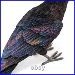 MacKenzie Childs courtly check Spellbound Ravens set of 2, 9L 5.25H NEW in Box