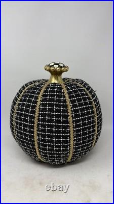 Mackenzie Childs Boucle Pumpkin Halloween Retired Limited Edition FLAW READ
