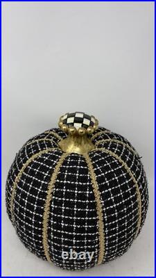 Mackenzie Childs Boucle Pumpkin Halloween Retired Limited Edition FLAW READ