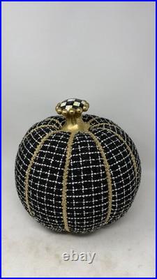 Mackenzie Childs Boucle Pumpkin Halloween Retired Limited Edition FLAW READ