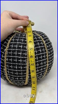 Mackenzie Childs Boucle Pumpkin Halloween Retired Limited Edition FLAW READ