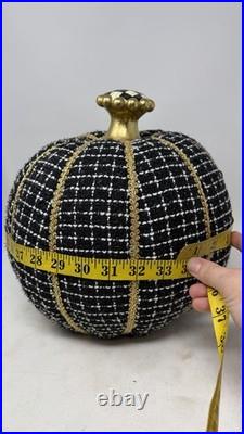 Mackenzie Childs Boucle Pumpkin Halloween Retired Limited Edition FLAW READ