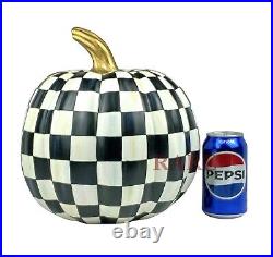 Mackenzie-Childs Courtly Check Medium Pumpkin 10 x 11 New