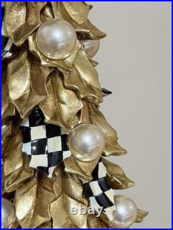Mackenzie Childs Courtly Noel Pearl Tree 16 Tall