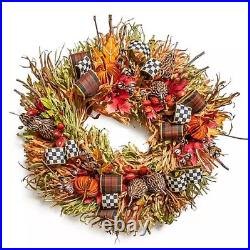 Mackenzie-Childs Fall On The Farm Wreath 29 dia, 9 deep NEW Mackenzie-Childs Fall On The Farm Wreath 29 dia, 9 deep NEW