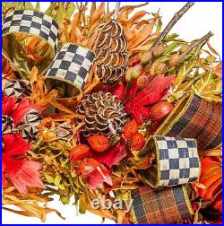 Mackenzie-Childs Fall On The Farm Wreath 29 dia, 9 deep NEW Mackenzie-Childs Fall On The Farm Wreath 29 dia, 9 deep NEW