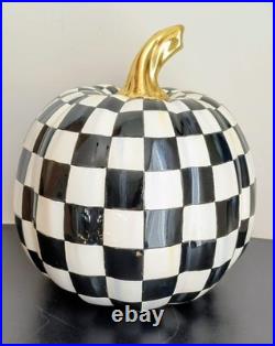Mackenzie-Childs Glossy Courtly Check Medium Pumpkin