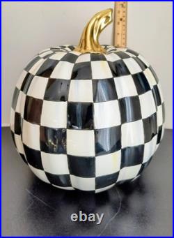 Mackenzie-Childs Glossy Courtly Check Medium Pumpkin