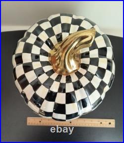 Mackenzie-Childs Glossy Courtly Check Medium Pumpkin
