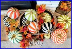 Mackenzie-Childs Glossy Courtly Check Medium Pumpkin