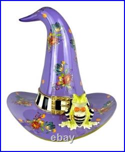 Mackenzie-Childs Halloween Fergal Witch’s Hat Figurine 12 Tall New In Box