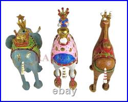 Mackenzie-Childs Patience Brewster Nativity Mini Figures Introduction Set of 13 Mackenzie-Childs Patience Brewster Nativity Mini Figures Introduction Set of 13