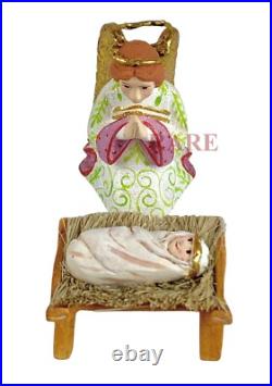 Mackenzie-Childs Patience Brewster Nativity Mini Figures Introduction Set of 13 Mackenzie-Childs Patience Brewster Nativity Mini Figures Introduction Set of 13