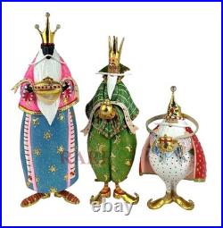 Mackenzie-Childs Patience Brewster Nativity World Magi Figures New Box