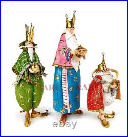 Mackenzie-Childs Patience Brewster Nativity World Magi Figures White New No Box