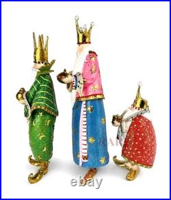 Mackenzie-Childs Patience Brewster Nativity World Magi Figures White New No Box