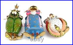 Mackenzie-Childs Patience Brewster Nativity World Magi Figures White New No Box