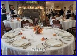 Mackenzie Childs Ribbon Courtly Checkse Fall Holiday Lighted 9 Foot Garland