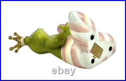 Mackenzie-Childs Rosy Check Fergal The Frog With Heart Décor New No Box