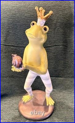 Mackenzie-Childs Stirling Check Fergal The Frog With Snail New No Box