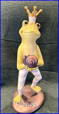 Mackenzie-Childs Stirling Check Fergal The Frog With Snail New No Box
