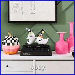 Mackenzie-Childs Trick or Treat Ghost Figurines Set Of 2 Cute Halloween Decor Mackenzie-Childs Trick or Treat Ghost Figurines Set Of 2 Cute Halloween Decor