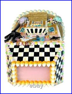 Mackenzie-Childs Trick or Treat Illuminated Sweets Mansion New Box