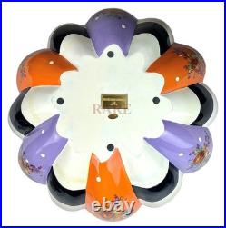 Mackenzie-Childs Violet Patchwork EXTRA Large Pumpkin Halloween New, Boxed