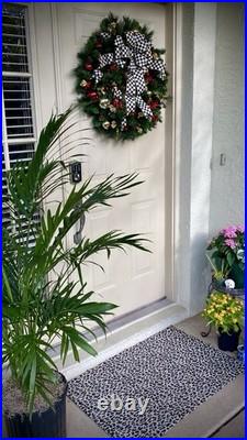 Mackenzie child, Authentic Ribbon Beautiful Handmade Wreath With Light