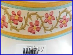 Mackenzie-child's Taylor, Hitchcock Field, Fluted Edge Large Serving Bowl, New
