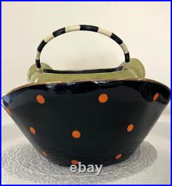 Mackenzie-childs Fergal The Frog Halloween Basket, New