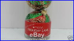 Macy’s Holiday Lane Ornaments Plastic Christmas Tree Balls Set of 6