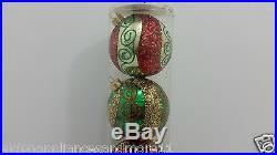 Macy's Holiday Lane Ornaments Plastic Christmas Tree Balls Set of 6
