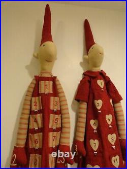 Maileg Advent Calendar Fabric Dolls Pixy Christmas Elf 2 Large 491/2 Pixie