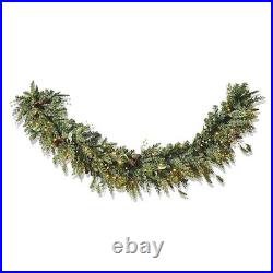 Majestic Holiday Garland 9ft Set of 2 Christmas Decor Green Indoor Outdoor