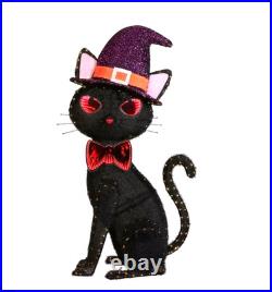 Mark 5′ Pre-Lit Black Cat Halloween Yard Decor SAMEDAYSHIP
