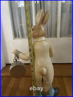 Mark Roberts 2019 Tea Time Rabbit Figurine, 18.5 inches 2 Available