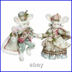Mark Roberts 2021 Mr. & Mrs. Royal Court Bunny Assortment of 2 small