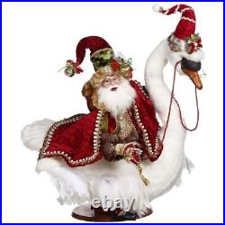 Mark Roberts Christmas 2022 Santa On Goose 19.5 Inches