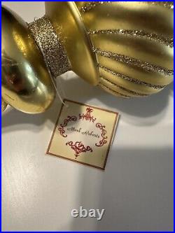 Mark Roberts Christmas Royal Jingle Swag 58 Black White Gold New with Defects